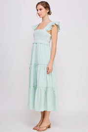 Sleeveless Maxi Dress | ABED7694 Peach