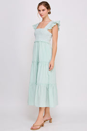 Sleeveless Maxi Dress | ABED7694 Peach