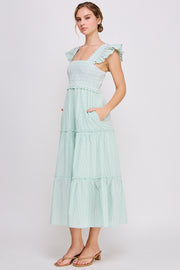 Sleeveless Maxi Dress | ABED7694 Peach