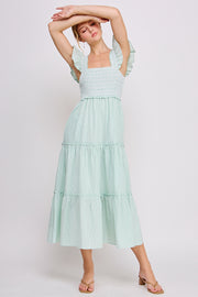 Sleeveless Maxi Dress | ABED7694 Peach