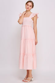 Sleeveless Maxi Dress | ABED7694 Peach