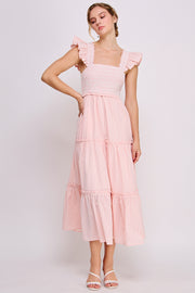 Sleeveless Maxi Dress | ABED7694 Peach