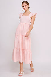 Sleeveless Maxi Dress | ABED7694 Peach
