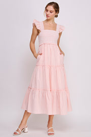 Sleeveless Maxi Dress | ABED7694 Peach