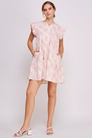 Floral Print Mini Dress | ABED7695 Green