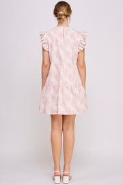 Floral Print Mini Dress | ABED7695 Green