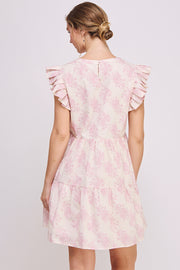 Floral Print Mini Dress | ABED7695 Green