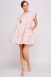 Floral Print Mini Dress | ABED7695 Green