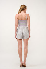 Floral Printed Playsuit  I ABED7711 Pink