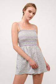 Floral Printed Playsuit  I ABED7711 Pink