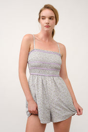 Floral Printed Playsuit  I ABED7711 Pink