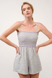 Floral Printed Playsuit  I ABED7711 Pink