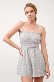 Floral Printed Playsuit  I ABED7711 Pink