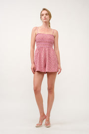 Floral Printed Playsuit  I ABED7711 Pink