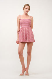 Floral Printed Playsuit  I ABED7711 Pink