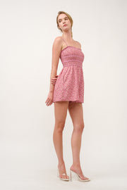 Floral Printed Playsuit  I ABED7711 Pink