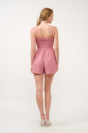 Floral Printed Playsuit  I ABED7711 Pink