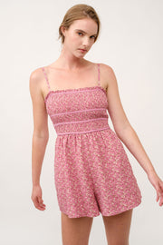 Floral Printed Playsuit  I ABED7711 Pink