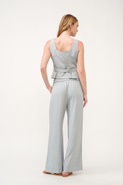 Peplum Top and Wide-Leg Pants Set  I ABED7733 I SHIP 03/31/25
