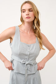 Peplum Top and Wide-Leg Pants Set  I ABED7733 I SHIP 03/31/25