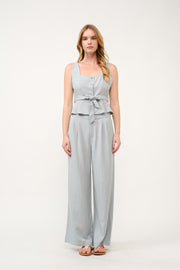 Peplum Top and Wide-Leg Pants Set  I ABED7733 I SHIP 03/31/25