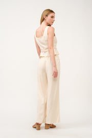 Peplum Top and Wide-Leg Pants Set  I ABED7733 I SHIP 03/31/25