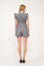 Load image into Gallery viewer, Gingham Smocked Romper  I ABED7734 I SHIP 03/31/25
