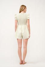 Load image into Gallery viewer, Gingham Smocked Romper  I ABED7734 I SHIP 03/31/25
