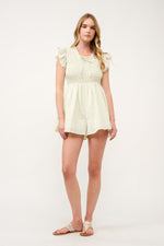 Load image into Gallery viewer, Gingham Smocked Romper  I ABED7734 I SHIP 03/31/25
