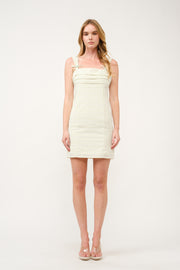 Plaid Bow Strap Mini Dress  I ABED7735 I SHIP 03/31/25