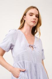 Puff Sleeve Midi Dress  I ABED7738 I SHIP 03/31/25