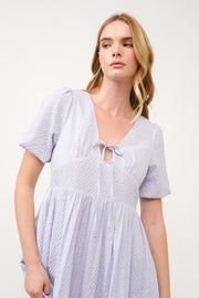 Puff Sleeve Midi Dress  I ABED7738 I SHIP 03/31/25