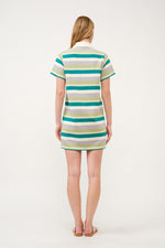 Load image into Gallery viewer, Striped Polo Shirt Dress  I ABED7739 I SHIP 03/31/25
