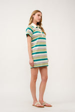 Load image into Gallery viewer, Striped Polo Shirt Dress  I ABED7739 I SHIP 03/31/25
