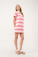 Load image into Gallery viewer, Striped Polo Shirt Dress  I ABED7739 I SHIP 03/31/25
