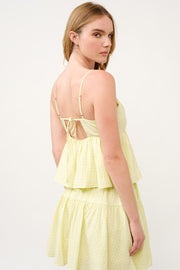 Gingham Ruffle Tiered Set  I ABED7740 I SHIP 03/31/25