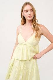 Gingham Ruffle Tiered Set  I ABED7740 I SHIP 03/31/25