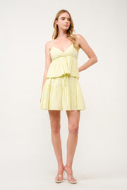 Gingham Ruffle Tiered Set  I ABED7740 I SHIP 03/31/25