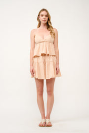 Gingham Ruffle Tiered Set  I ABED7740 I SHIP 03/31/25