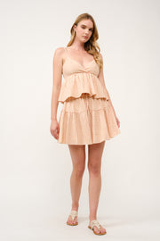 Gingham Ruffle Tiered Set  I ABED7740 I SHIP 03/31/25