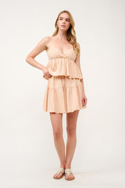 Gingham Ruffle Tiered Set  I ABED7740 I SHIP 03/31/25