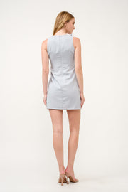 Bow Detail Mini Dress  I ABED7741 I SHIP 03/31/25