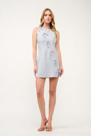 Bow Detail Mini Dress  I ABED7741 I SHIP 03/31/25