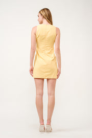 Bow Detail Mini Dress  I ABED7741 I SHIP 03/31/25