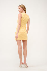 Bow Detail Mini Dress  I ABED7741 I SHIP 03/31/25