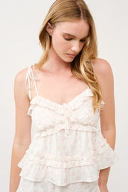 Floral Tiered Ruffle Set  I ABED7742 I SHIP 03/31/25