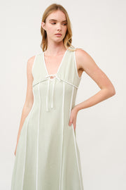 Contrast Piping Midi Dress I ABED7743 I SHIP 03/31/25