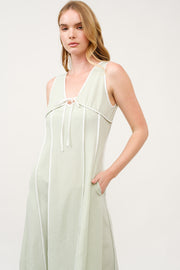 Contrast Piping Midi Dress I ABED7743 I SHIP 03/31/25