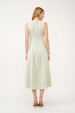 Load image into Gallery viewer, Contrast Piping Midi Dress I ABED7743 I SHIP 03/31/25
