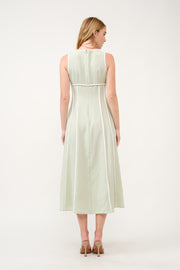 Contrast Piping Midi Dress I ABED7743 I SHIP 03/31/25